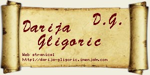 Darija Gligorić vizit kartica